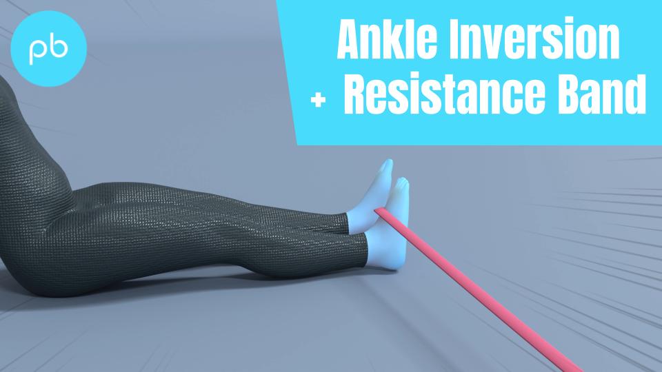 Ankle inversion with band