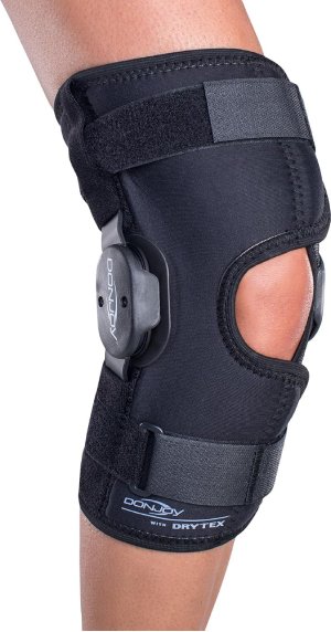 Hinged knee brace